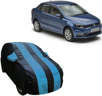 ABS AUTO TREND Car Cover For Volkswagen Ameo (With Mirror Pockets)(Blue, Multicolor)