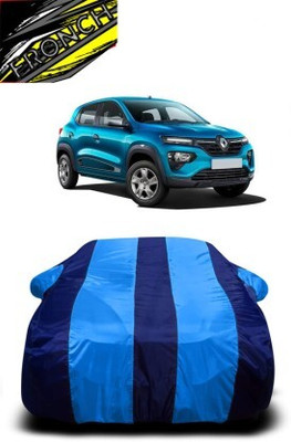 FRONCH Car Cover For Renault Kwid (With Mirror Pockets)(Blue)