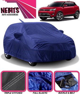 NEBITS Car Cover For Mahindra XUV 300 (With Mirror Pockets)(Blue)