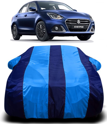 AXLOZ Car Cover For Maruti Suzuki Dzire (With Mirror Pockets)(Multicolor)