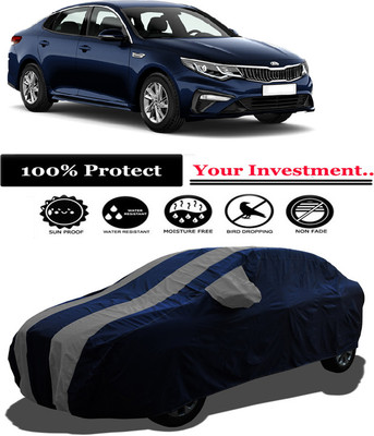 Amexride Car Cover For Kia Optima (With Mirror Pockets)(Grey)