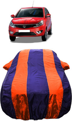 Wegather Car Cover For Tata Bolt Revotron XMS (With Mirror Pockets)(Orange)
