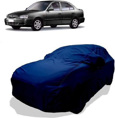 QLAX Car Cover For Maruti Accent Executive (With Mirror Pockets)(Green)