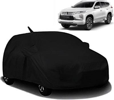 AXLOZ Car Cover For Mitsubishi Pajero Sport (With Mirror Pockets)(Black)