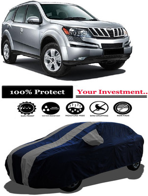 Amexride Car Cover For Mahindra XUV500 W6 (With Mirror Pockets)(Grey)