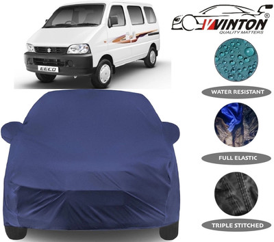 V VINTON Car Cover For Maruti Suzuki Eeco (With Mirror Pockets)(Blue)