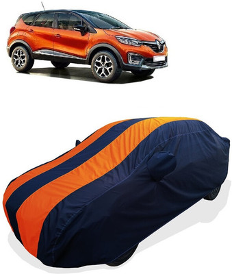 Coxtor Car Cover For Renault Captur 1.5 Petrol RXL (With Mirror Pockets)(Orange)