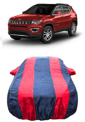 Wegather Car Cover For Jeep Compass 1.4 Longitude Option Petrol (With Mirror Pockets)(Red)