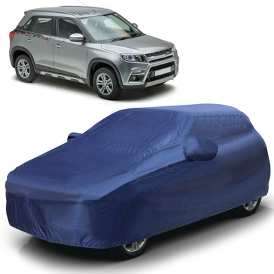 Autofy Car Cover For Maruti Brezza (With Mirror Pockets)(Blue)
