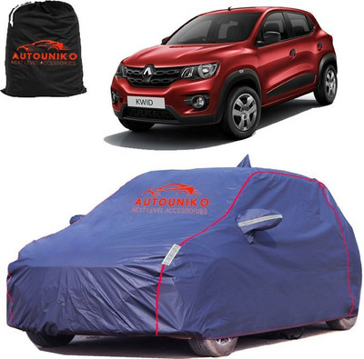 autouniko Car Cover For Renault Kwid, Kwid AMT, Kwid AMT RXL, Kwid EV (With Mirror Pockets)(Black, Yellow)
