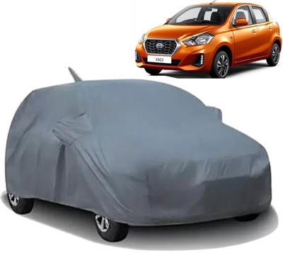 KULTEX Car Cover For Datsun Go (With Mirror Pockets)(Grey)