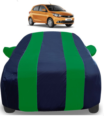 Auto Hub Car Cover For Tata Tiago (With Mirror Pockets)(Green)