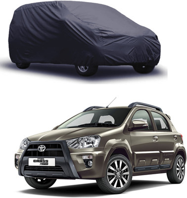 ROYAL AUTO MART Car Cover For Toyota Etios Cross (Without Mirror Pockets)(Grey)