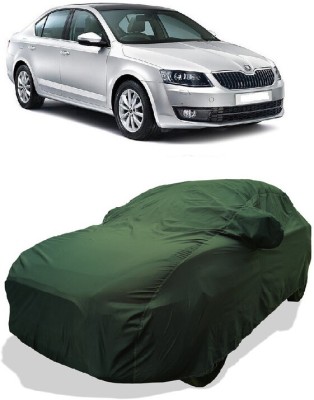 Coxtor Car Cover For Skoda Octavia 1.4 TSI MT Ambition Petrol (With Mirror Pockets)(Green)