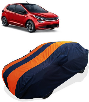 Coxtor Car Cover For Tata Altroz XM Petrol (With Mirror Pockets)(Orange)