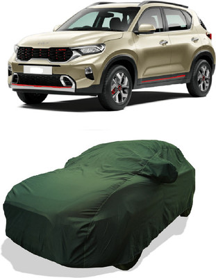 Coxtor Car Cover For Kia Sonet (With Mirror Pockets)(Green)