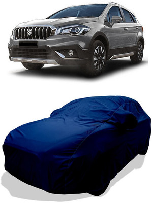 Coxtor Car Cover For Maruti Suzuki S-Cross Premia (With Mirror Pockets)(Blue)