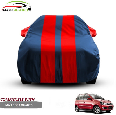 AUTO ALAXON Car Cover For Mahindra Quanto (With Mirror Pockets)(Blue, Red)