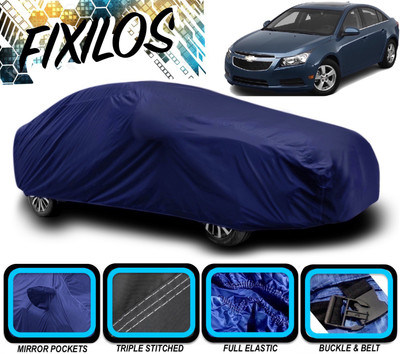 FIXILOS Car Cover For Chevrolet Cruze (With Mirror Pockets)(Blue)