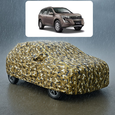 GOSHIV-car and bike accessories Car Cover For Mahindra XUV500 AT W10 AWD (With Mirror Pockets)(Yellow)