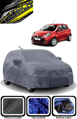 FRONCH Car Cover For Renault Pulse (With Mirror Pockets)(Grey)