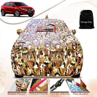 AUTOCOZEN Car Cover For Toyota Glanza (With Mirror Pockets)(Multicolor)