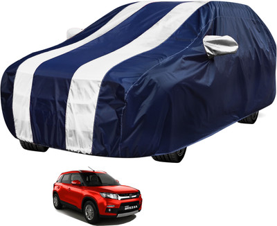 Auto Hub Car Cover For Maruti Suzuki Vitara Brezza (Without Mirror Pockets)(Black, White)