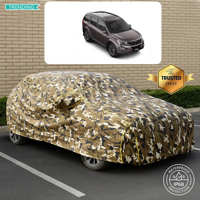 CODOKI Car Cover For Mahindra XUV500 W3 Diesel (With Mirror Pockets)(Yellow, Multicolor)