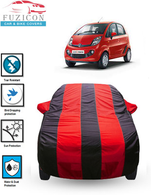 FUZICON Car Cover For Tata Nano LX (With Mirror Pockets)(Blue, Red)