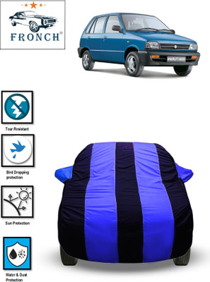 FRONCH Car Cover For Maruti Suzuki 800, 800 AC BSII, 800 AC BSIII, 800 AC Uniq, 800 DUO AC LPG, 800 DUO Std LPG (With Mirror Pockets)(Blue)