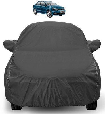 Euro Care Car Cover For Volkswagen Ameo (Without Mirror Pockets)(Grey)