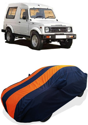 Coxtor Car Cover For Maruti Suzuki Gypsy King (With Mirror Pockets)(Orange)