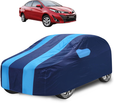 Caronix Car Cover For Toyota Yaris (With Mirror Pockets)(Blue)