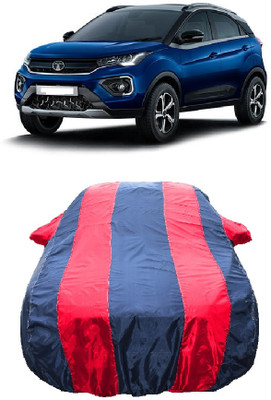 Wegather Car Cover For Tata Nexon XZA Plus DualTone Roof AMT Petrol (With Mirror Pockets)(Red)