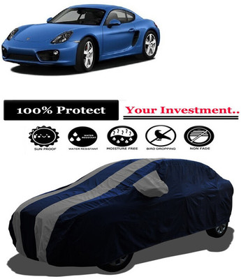 Amexride Car Cover For Porsche Cayman S Tiptronic (With Mirror Pockets)(Grey)