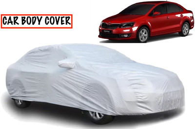 Swarish Car Cover For Skoda Rapid (With Mirror Pockets)(Silver)
