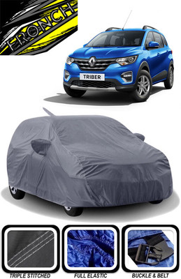 FRONCH Car Cover For Hyundai Triber RXZ Petrol (With Mirror Pockets)(Grey)