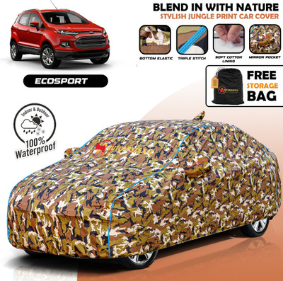 AUTOMOZEXO Car Cover For Ford Ecosport (With Mirror Pockets)(Multicolor)