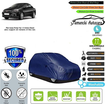 Tamanchi Autocare Car Cover For Fiat Linea Power Up 1.3 Active Diesel(Blue)