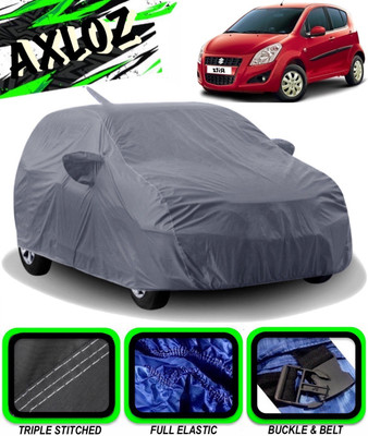 AXLOZ Car Cover For Maruti Suzuki Ritz (With Mirror Pockets)(Grey)
