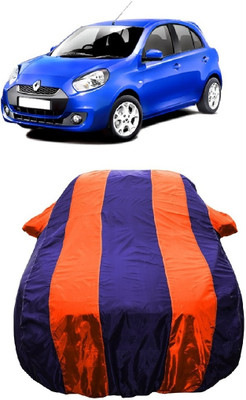 Wegather Car Cover For Renault Pulse Rxi (With Mirror Pockets)(Orange)