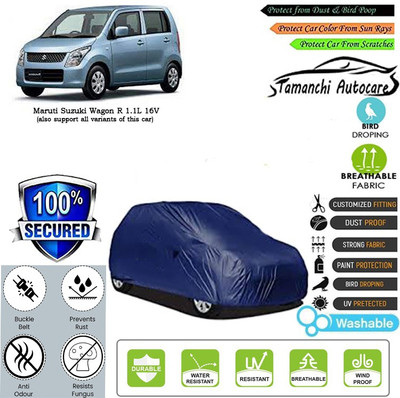 Tamanchi Autocare Car Cover For Maruti Suzuki Wagon R 1.1L 16V(Blue)