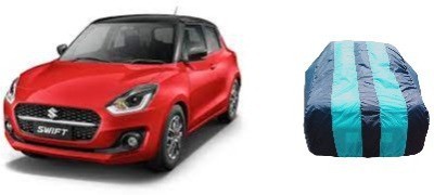 SRI GORAKHNATH TRADERS Car Cover For Maruti Suzuki Swift Hybrid (Without Mirror Pockets)(Blue, Multicolor)