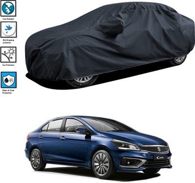 GS GOSHIV Car Cover For Maruti Suzuki Ciaz (With Mirror Pockets)(Black)