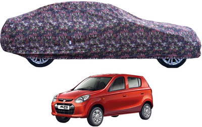 MOCKHE Car Cover For Maruti Suzuki Alto 800 (With Mirror Pockets)(Green)
