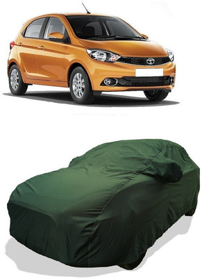 Coxtor Car Cover For Tata Tiago Revotron XE (O) (With Mirror Pockets)(Green)