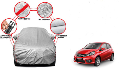 Auto Oprema Car Cover For Honda Brio (With Mirror Pockets)(Silver)