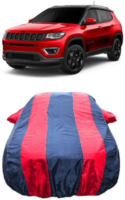 Wegather Car Cover For Jeep Compass 2.0 Longitude Option Diesel (With Mirror Pockets)(Red)