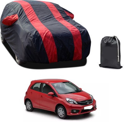 GOSHIV-car and bike accessories Car Cover For Honda Brio (With Mirror Pockets)(Red, For 2018, 2019, 2020, 2021, 2022, 2023 Models)