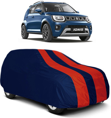 MoTRoX Car Cover For Maruti Suzuki Ignis (Without Mirror Pockets)(Red, Blue)